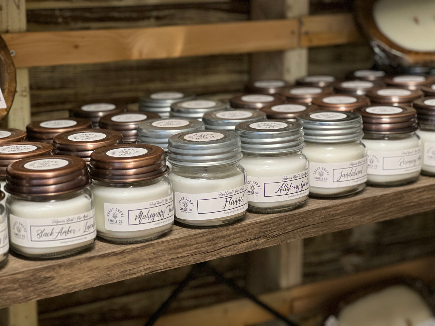8oz Wooden Wick Jar Candle