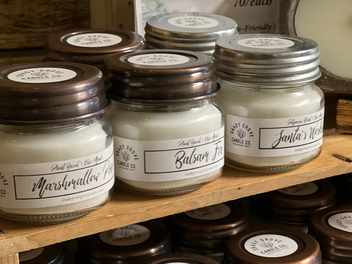 8oz Wooden Wick Jar Candle