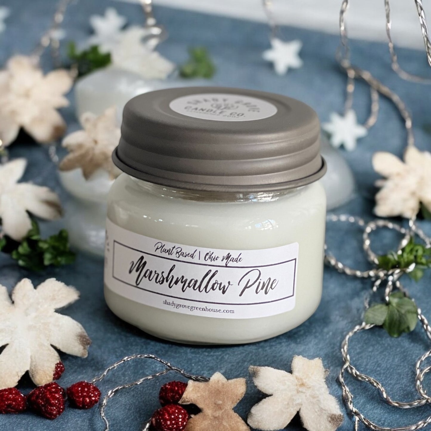 8oz Wooden Wick Jar Candle