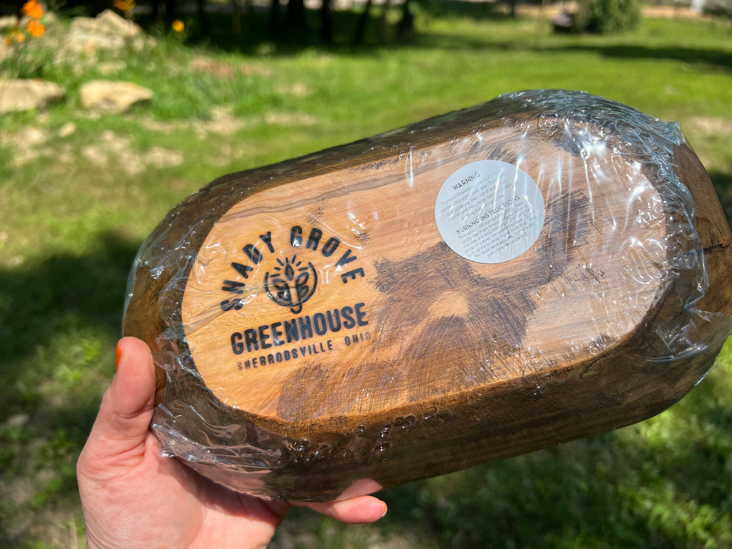Almost Perfect Wooden Wick Dough Bowl Candle