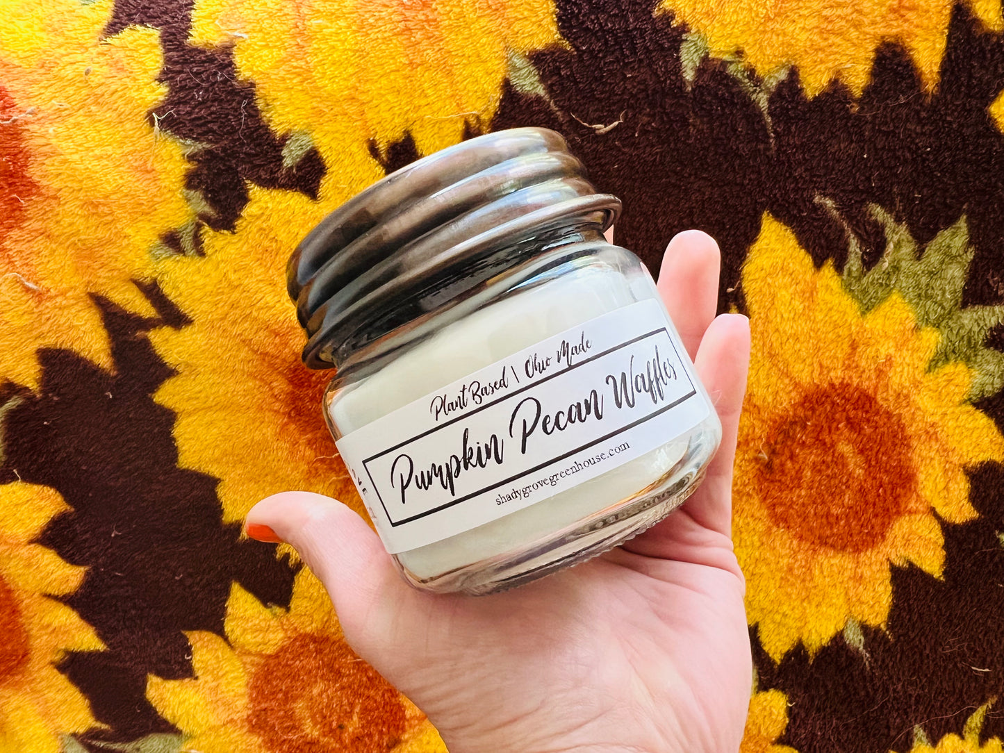 8oz Wooden Wick Jar Candle