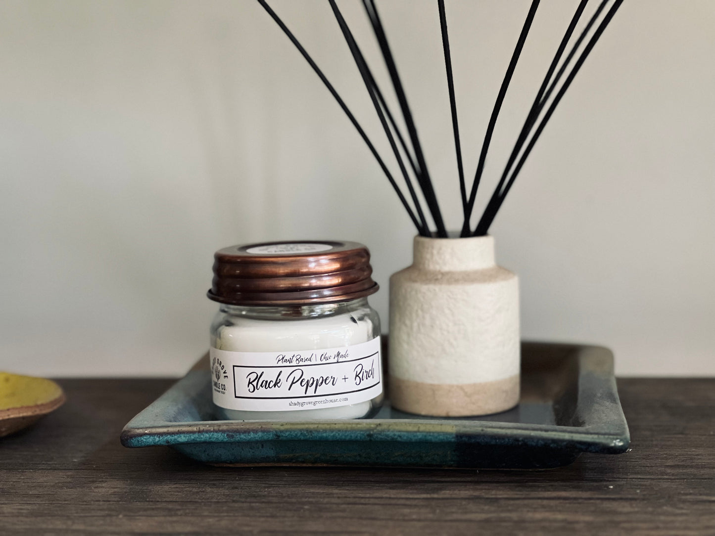 8oz Wooden Wick Jar Candle